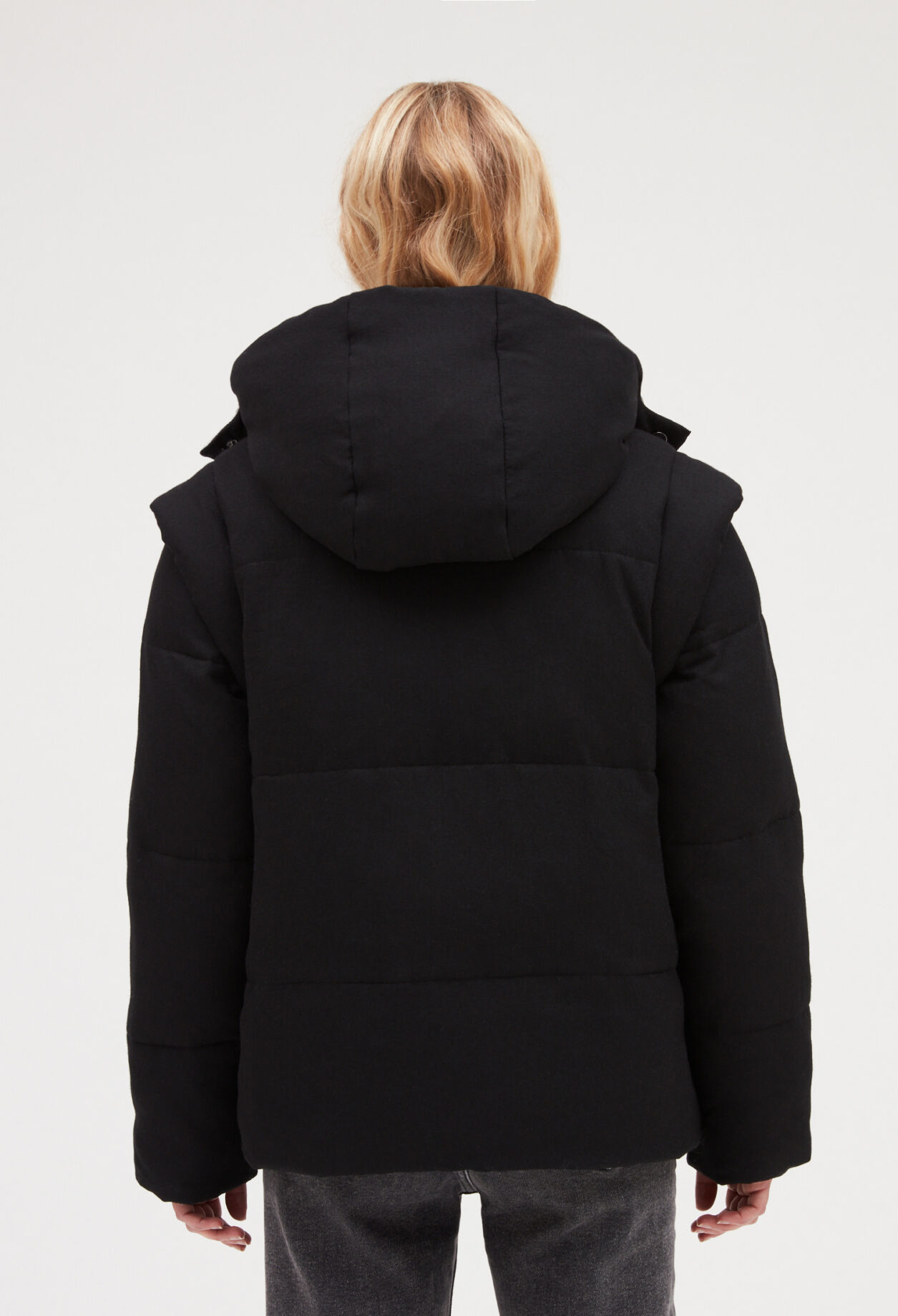 Zweifarbig wendbare Daunenjacke