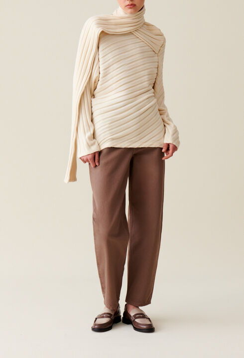 Abnehmbarer Schalpullover
