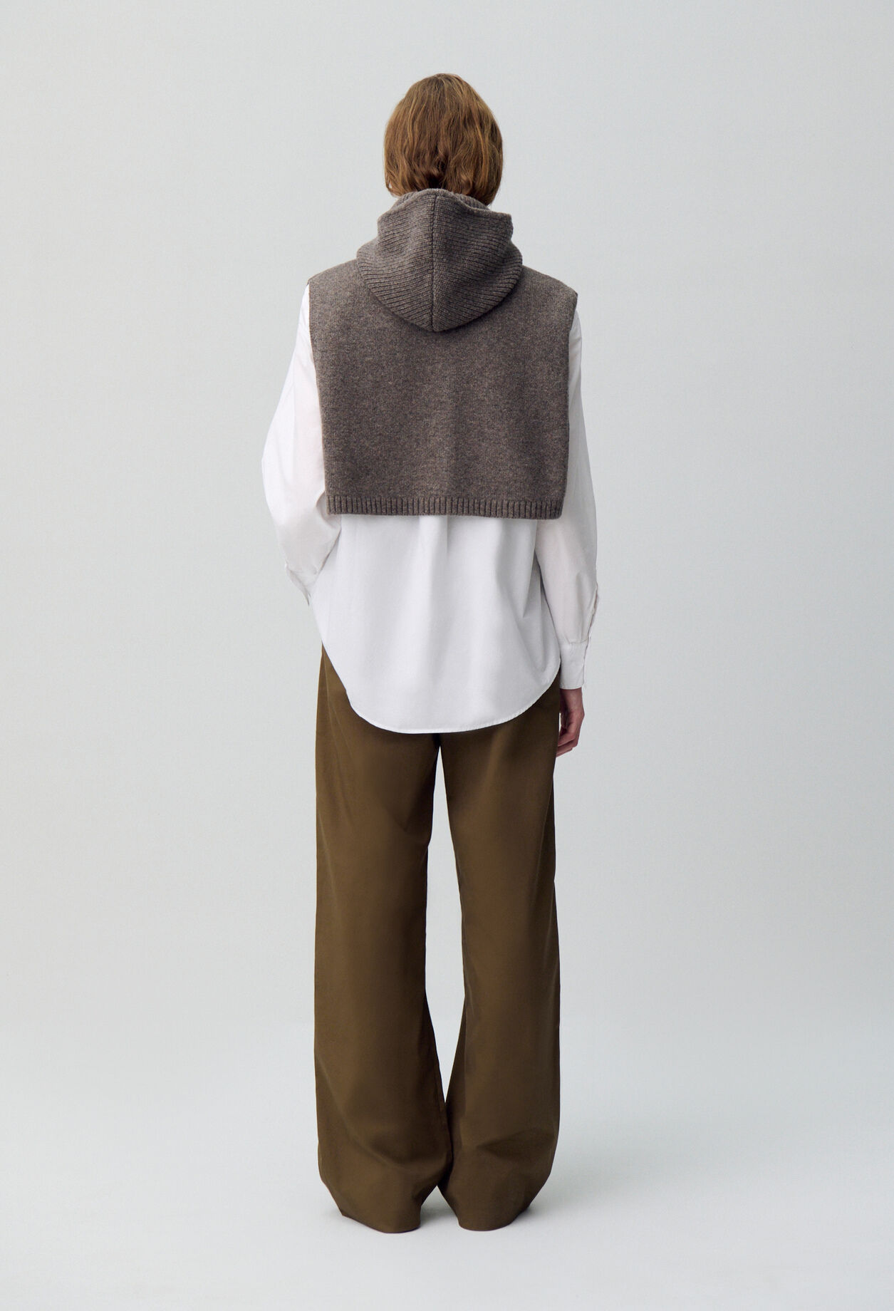 Strick-Snood mit Kapuze