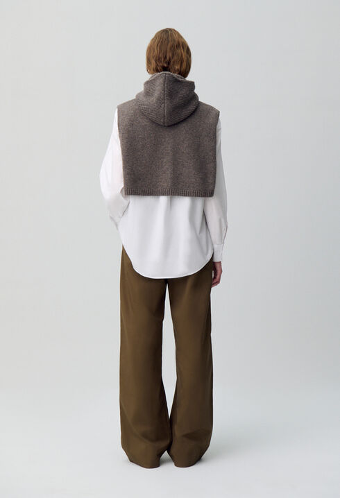 Strick-Snood mit Kapuze