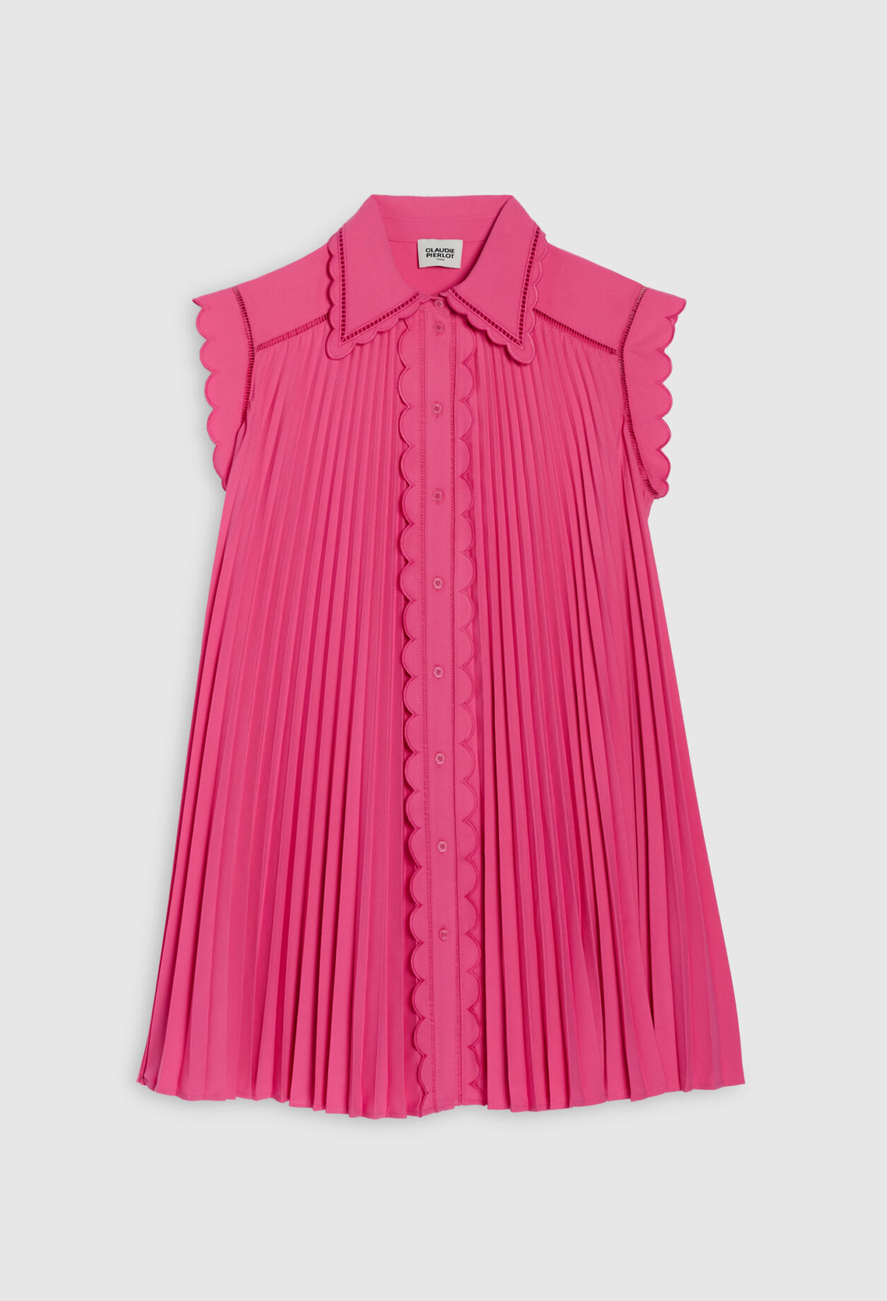 Kurzes plissiertes Kleid