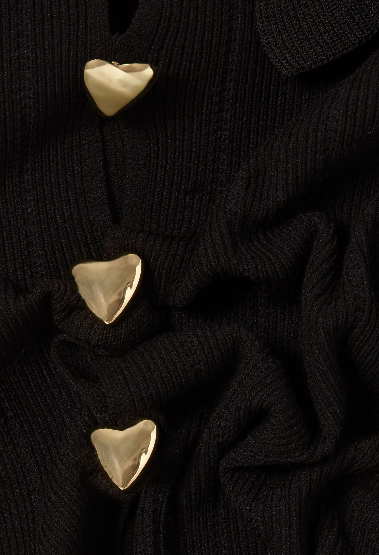 Top mit Herz-Ajourmuster