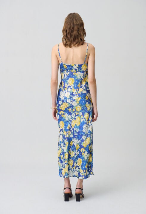 Langes Kleid Blumenmuster