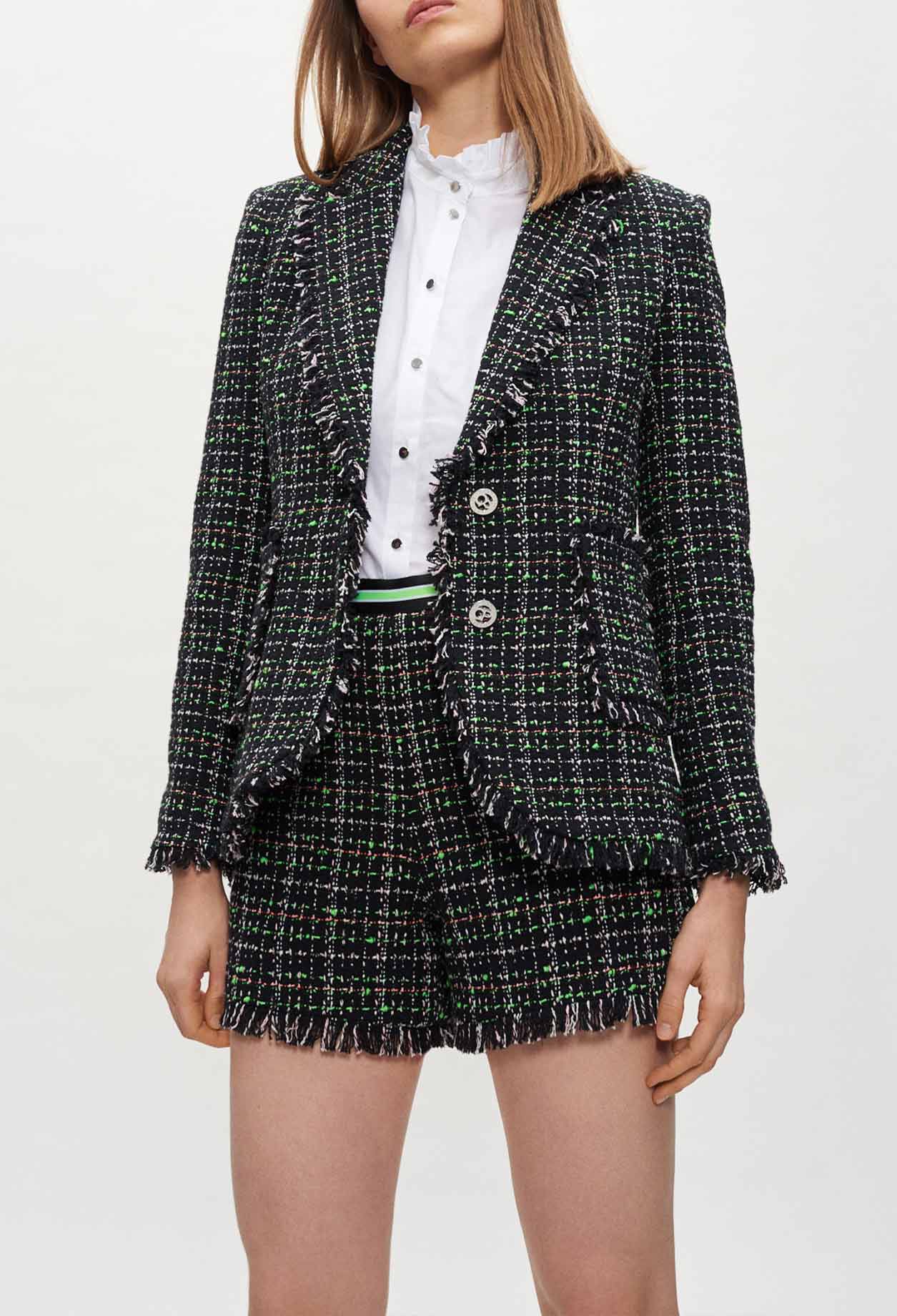 Jacke im Tweed-Look