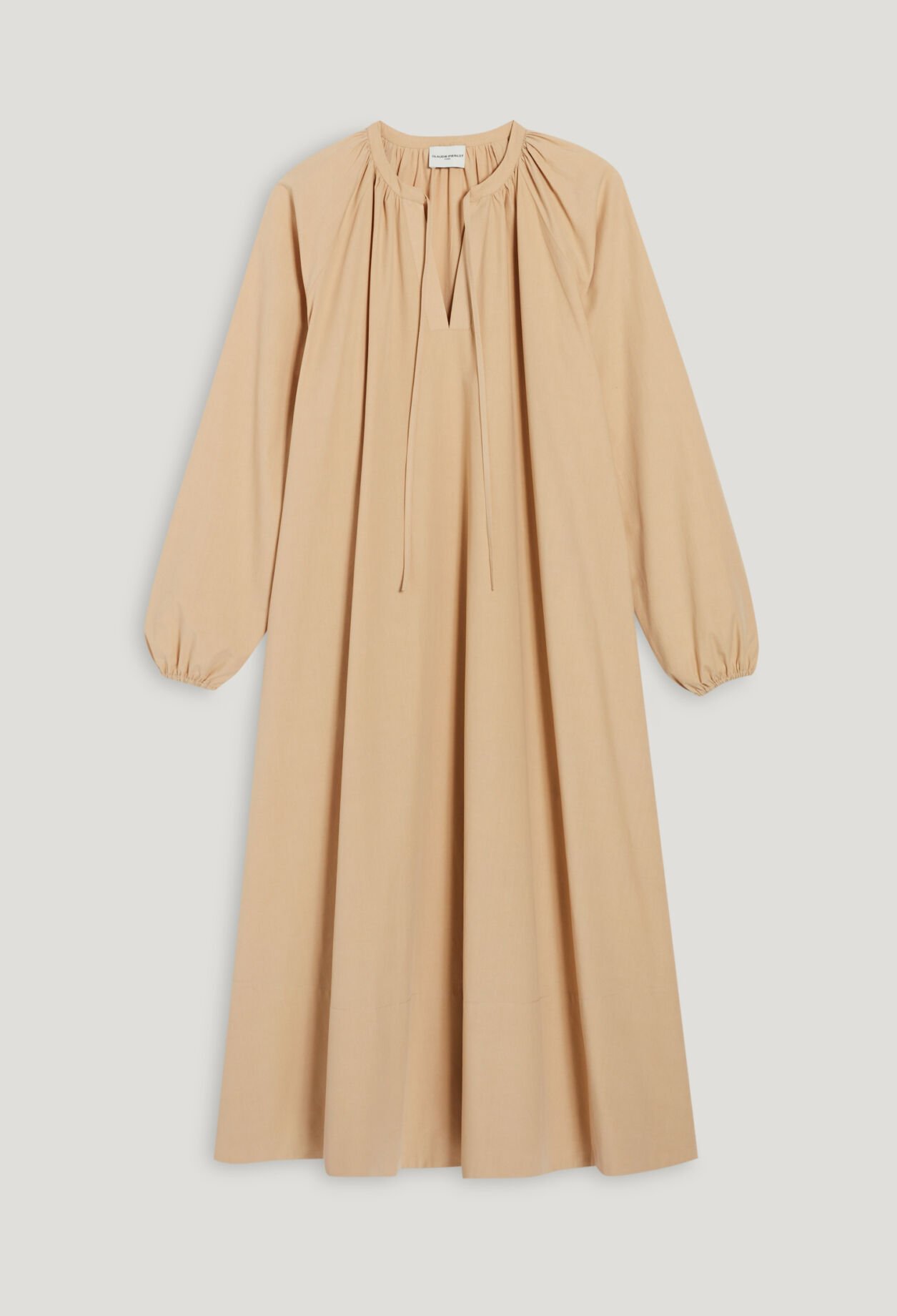 Langes Kleid Oversize Sand