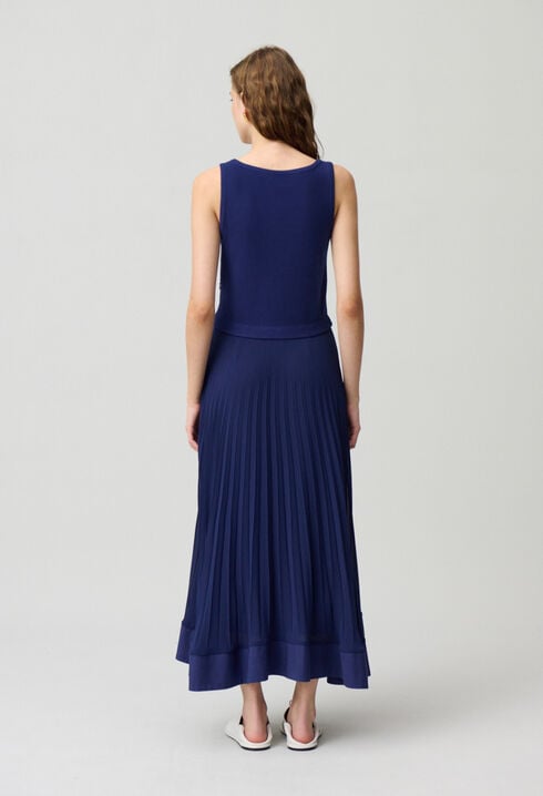 Langes Trompe-l'œil-Kleid