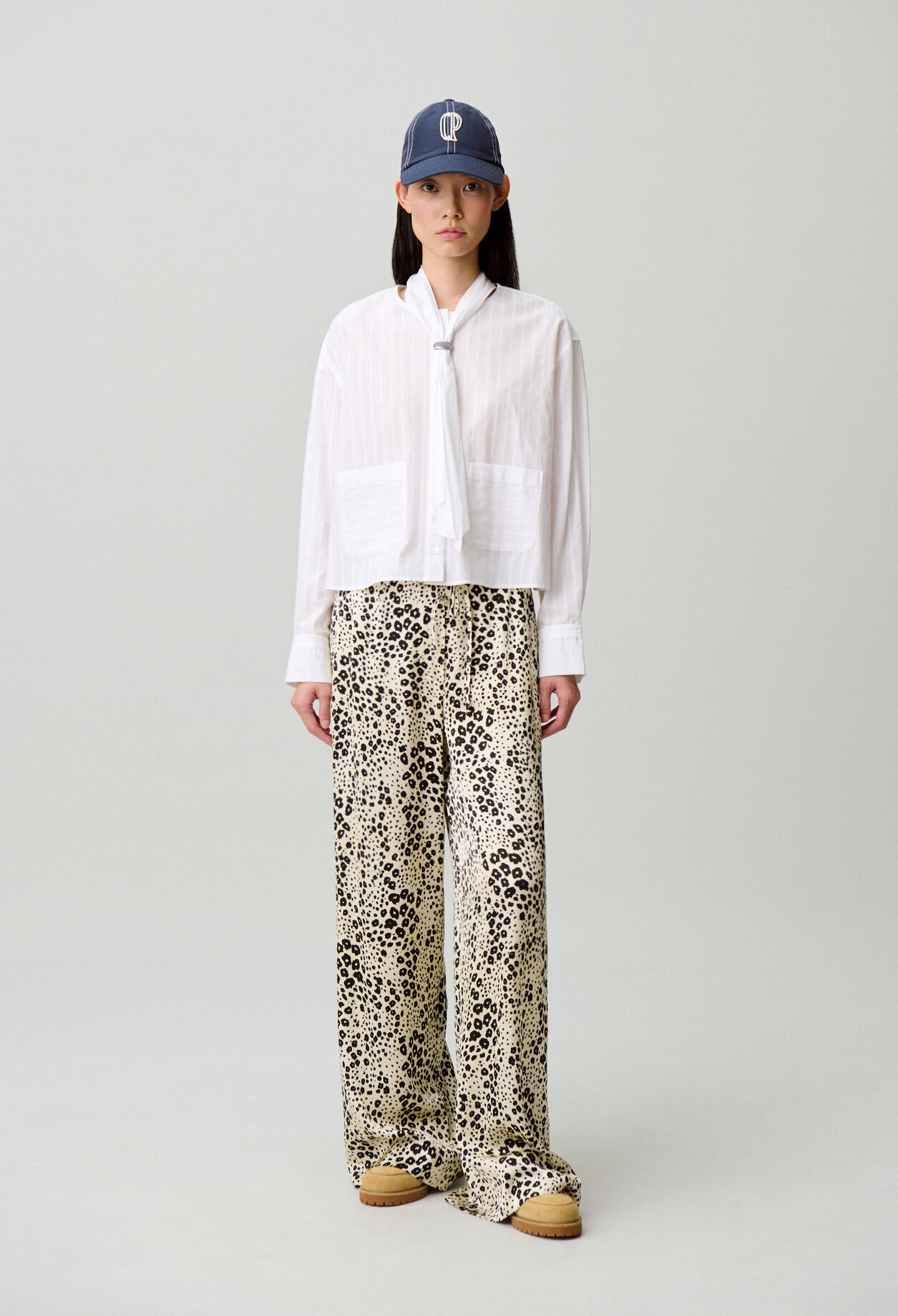 Gestreiftes Baumwollhemd