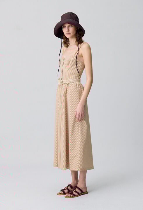 Gestreiftes Maxikleid