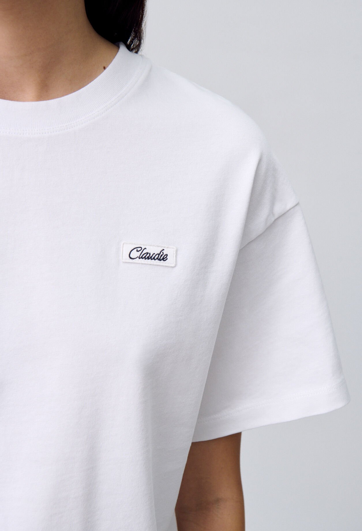 Weites Baumwoll-T-Shirt