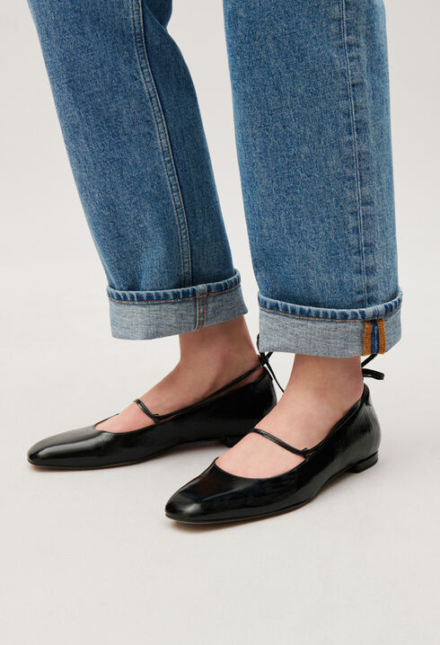 Ballerinas Lackleder