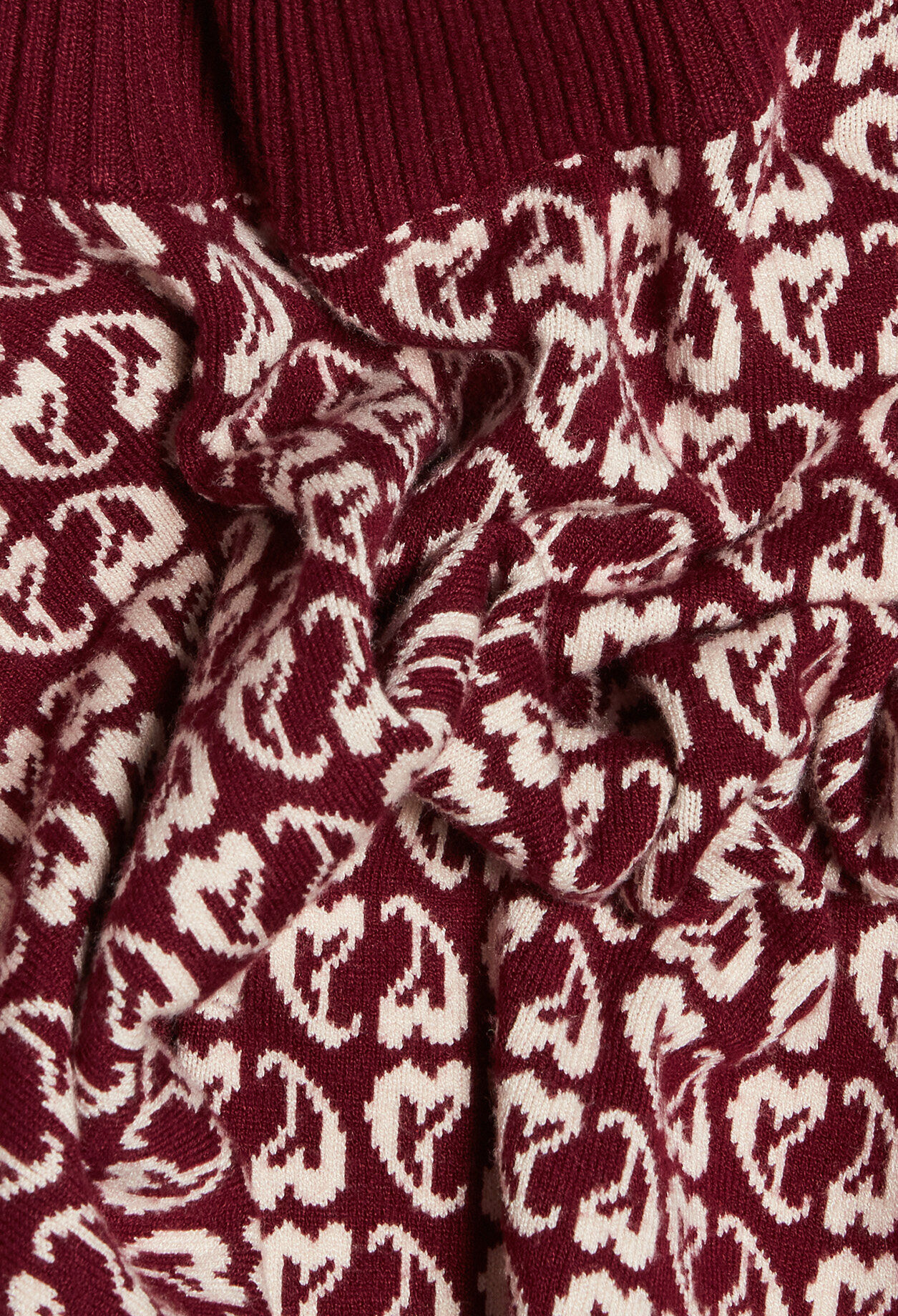 Zweifarbig Pullover aus Jacquardgewebe