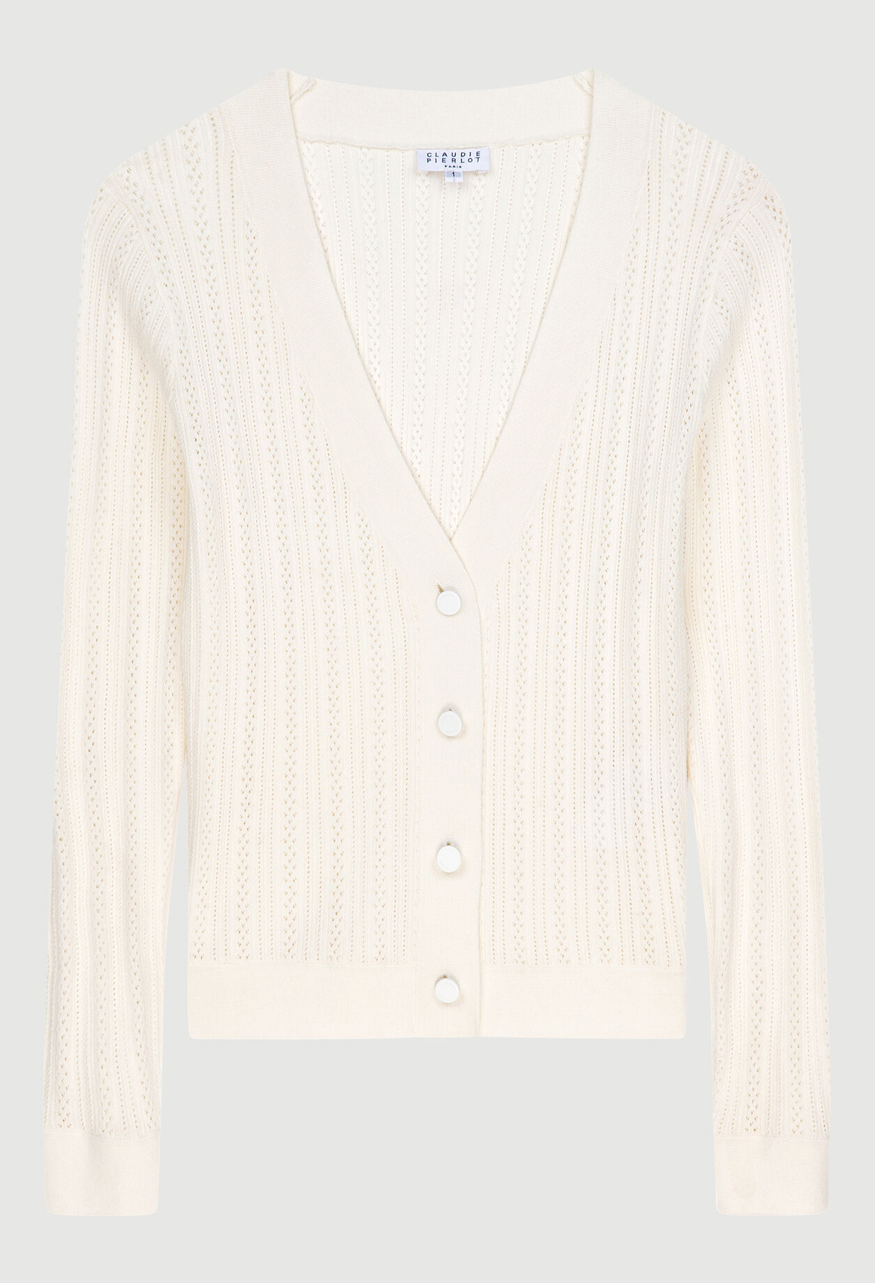 Cardigan im Ajourstrick