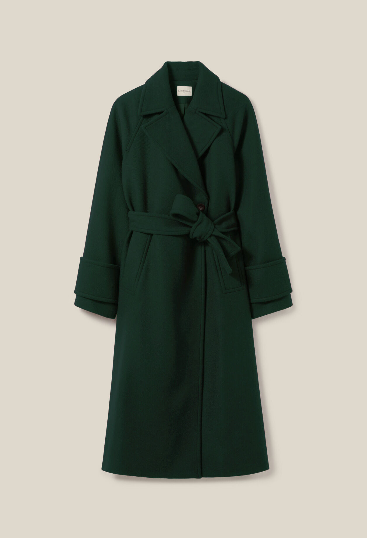 Langer grün Trenchcoat