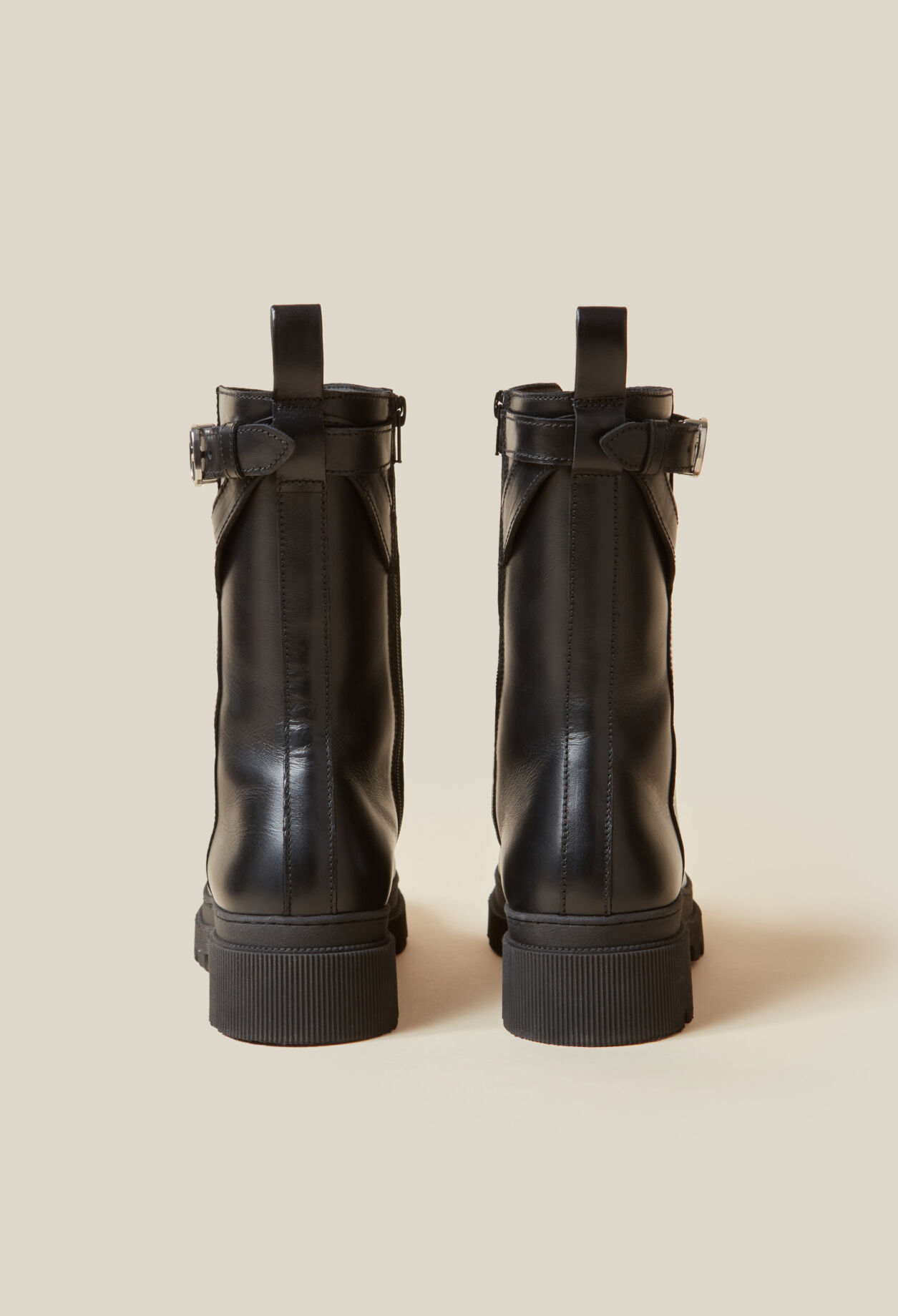 Hohe Leder Ranger-Stiefel