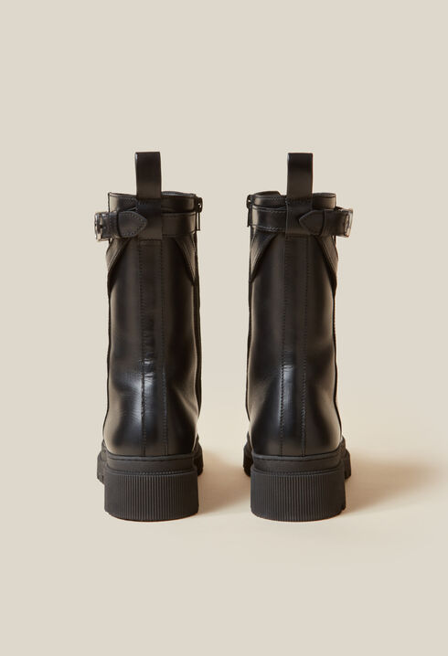 Hohe Leder Ranger-Stiefel