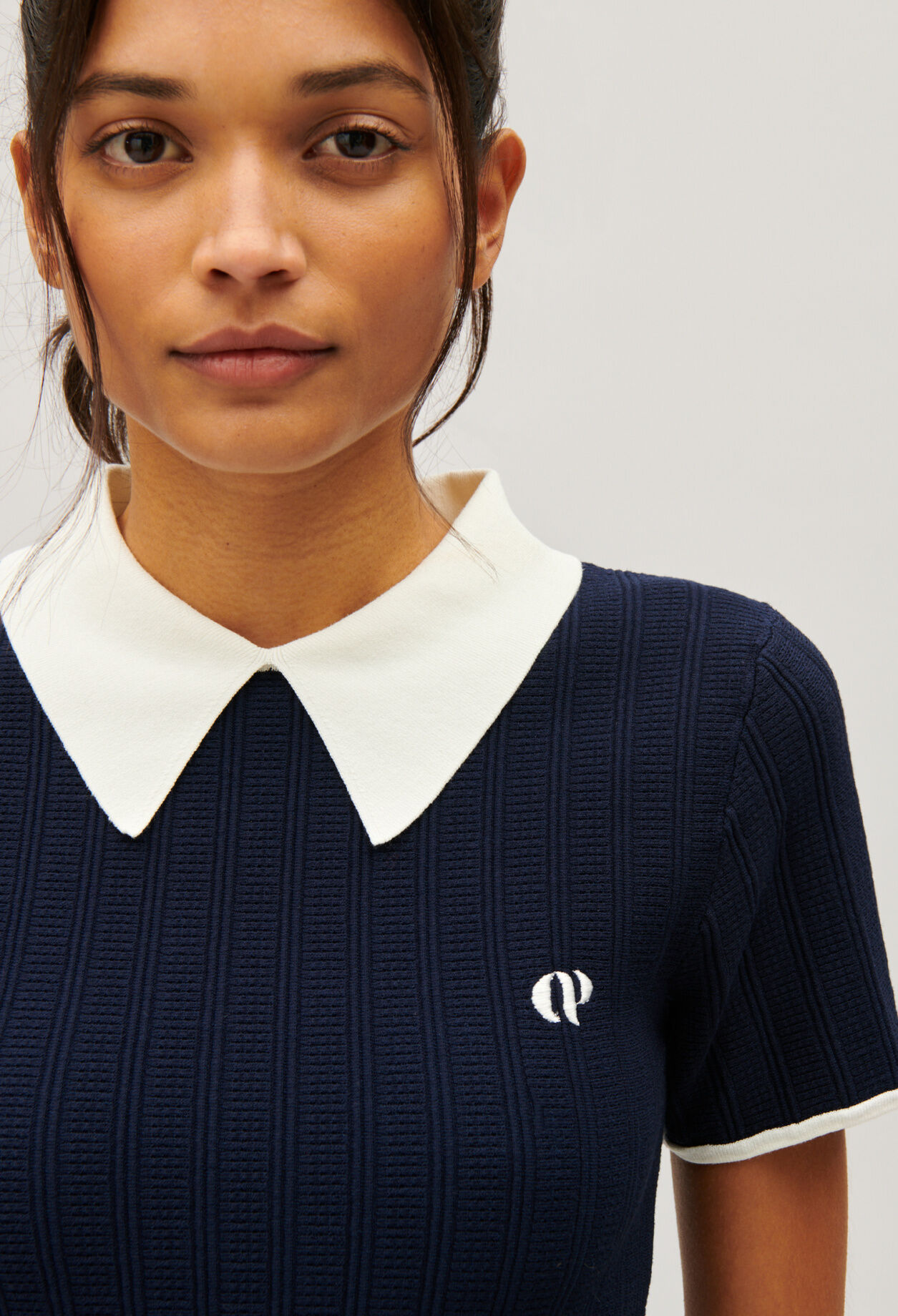 Tennistop Marineblau