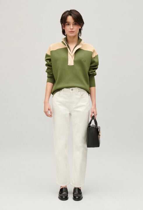 Minimum Sweatshirt mit Trucker-Kragen