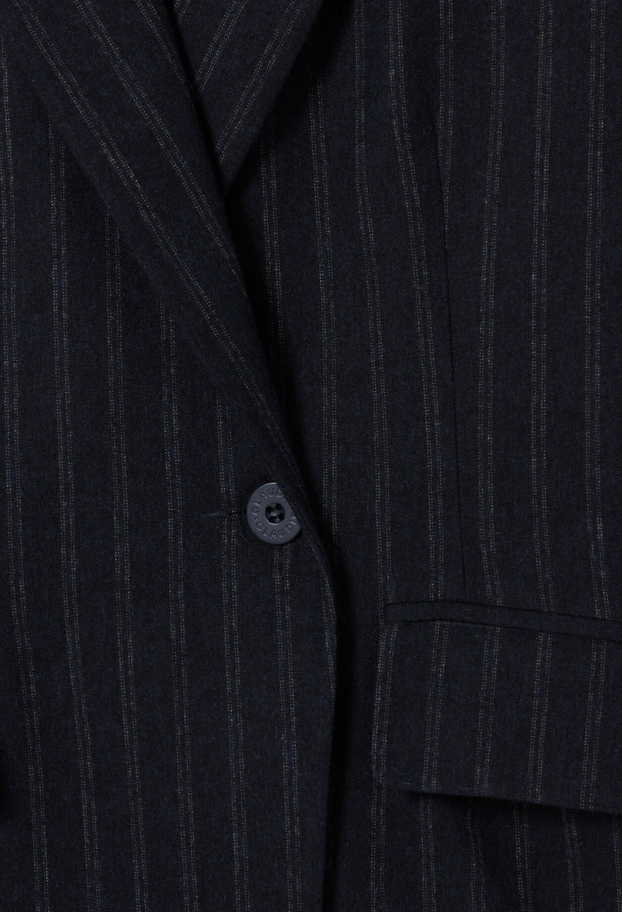 Gestreifte Wollmix-Jacke