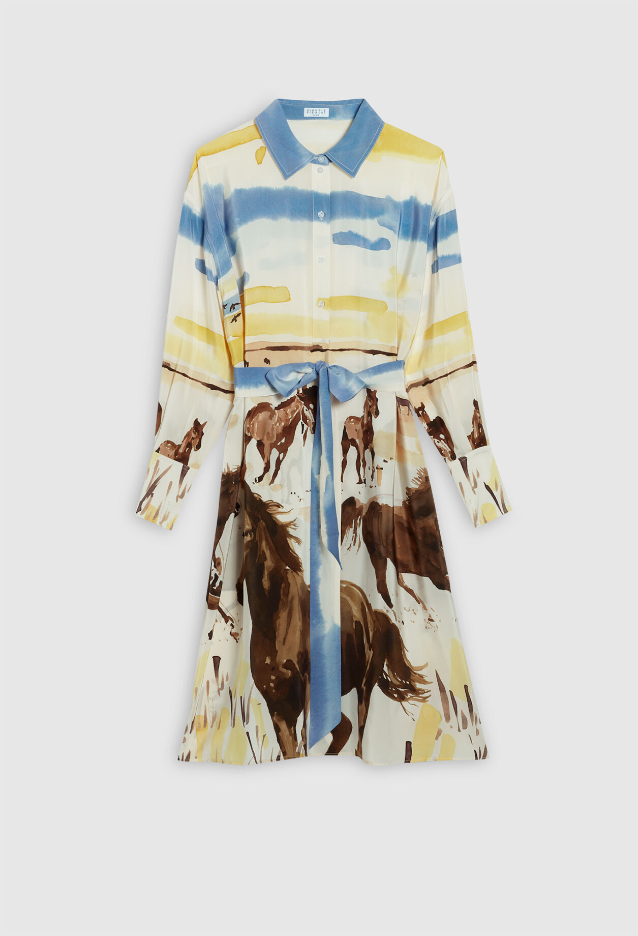 Seidenkleid mit Printmotiv
