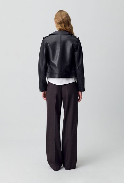 Leder Jacke
