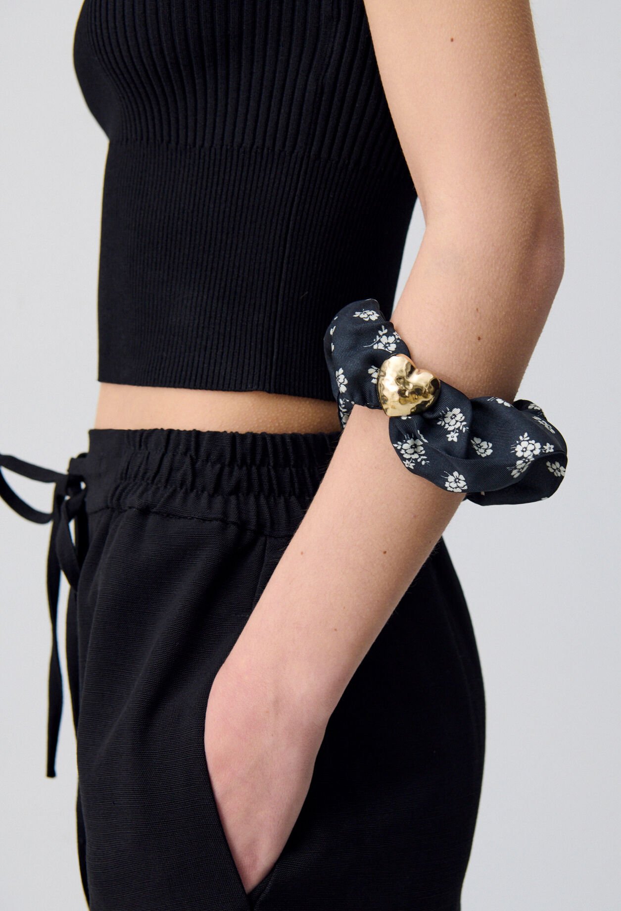 Haargummi Blumen Schmuck Herz