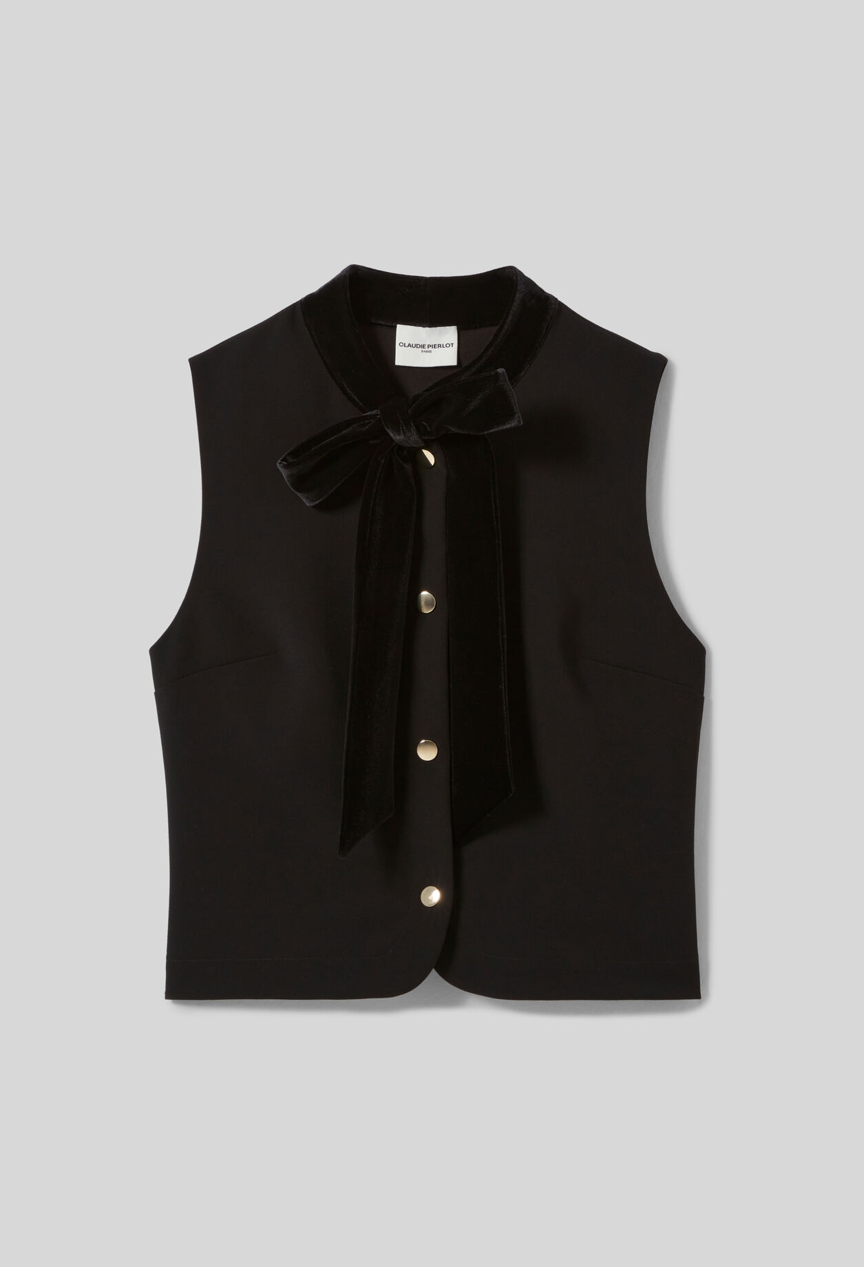 Bluse mit Schluppenkragen