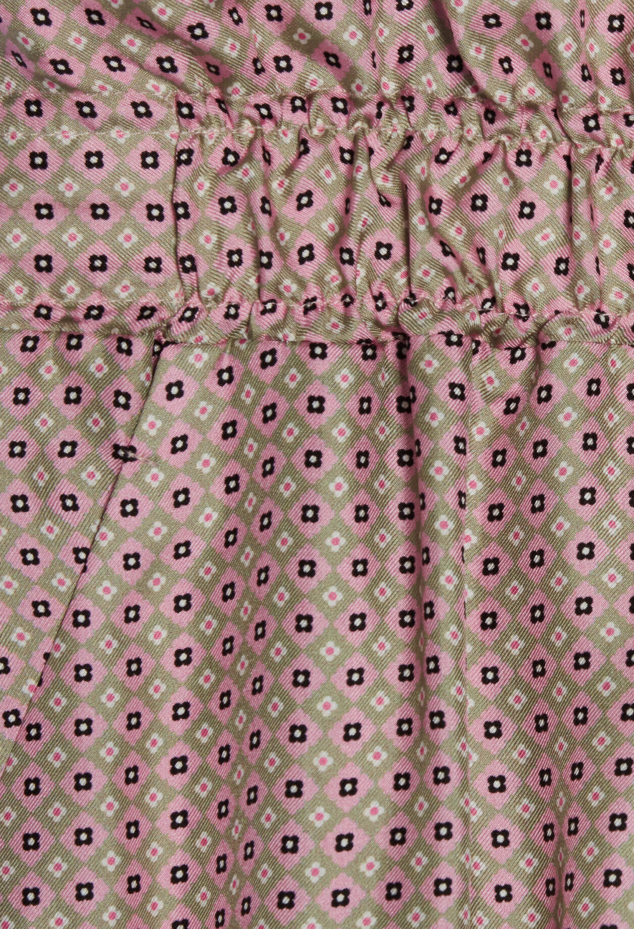 Weite Seidenhose, rosa