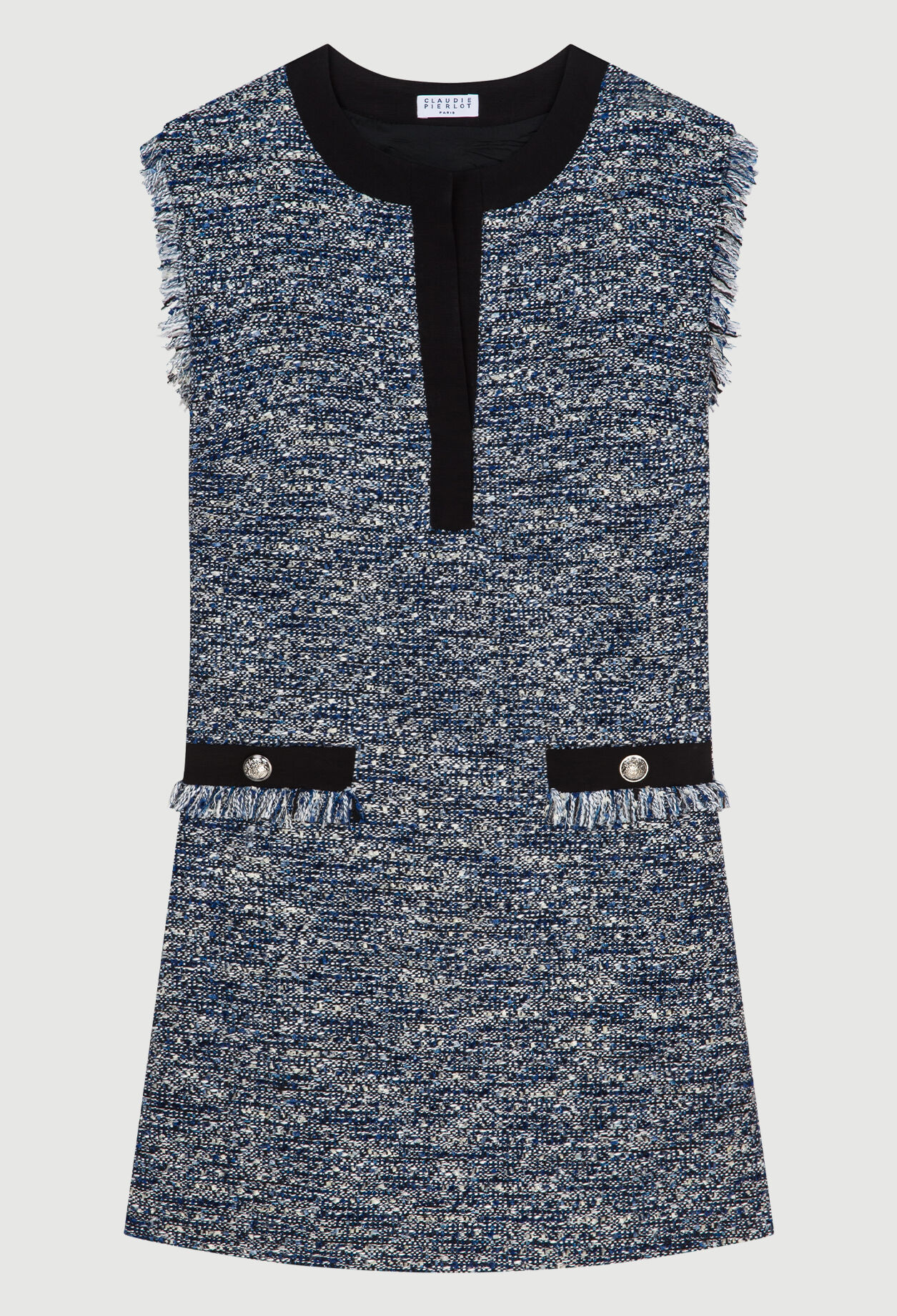 Tweedkleid ohne Ärmel