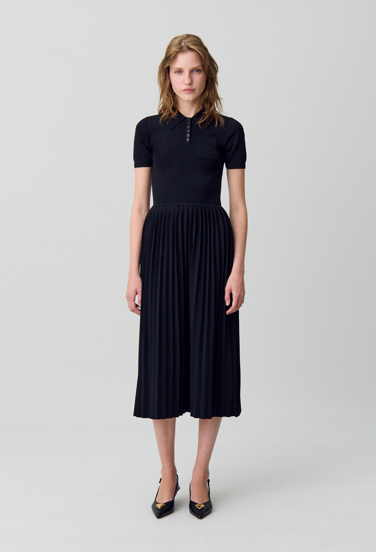 Midikleid aus Feinstrick