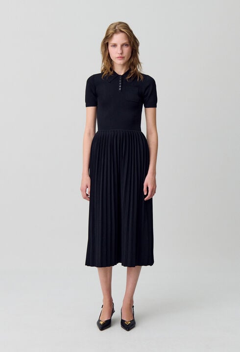 Midikleid aus Feinstrick