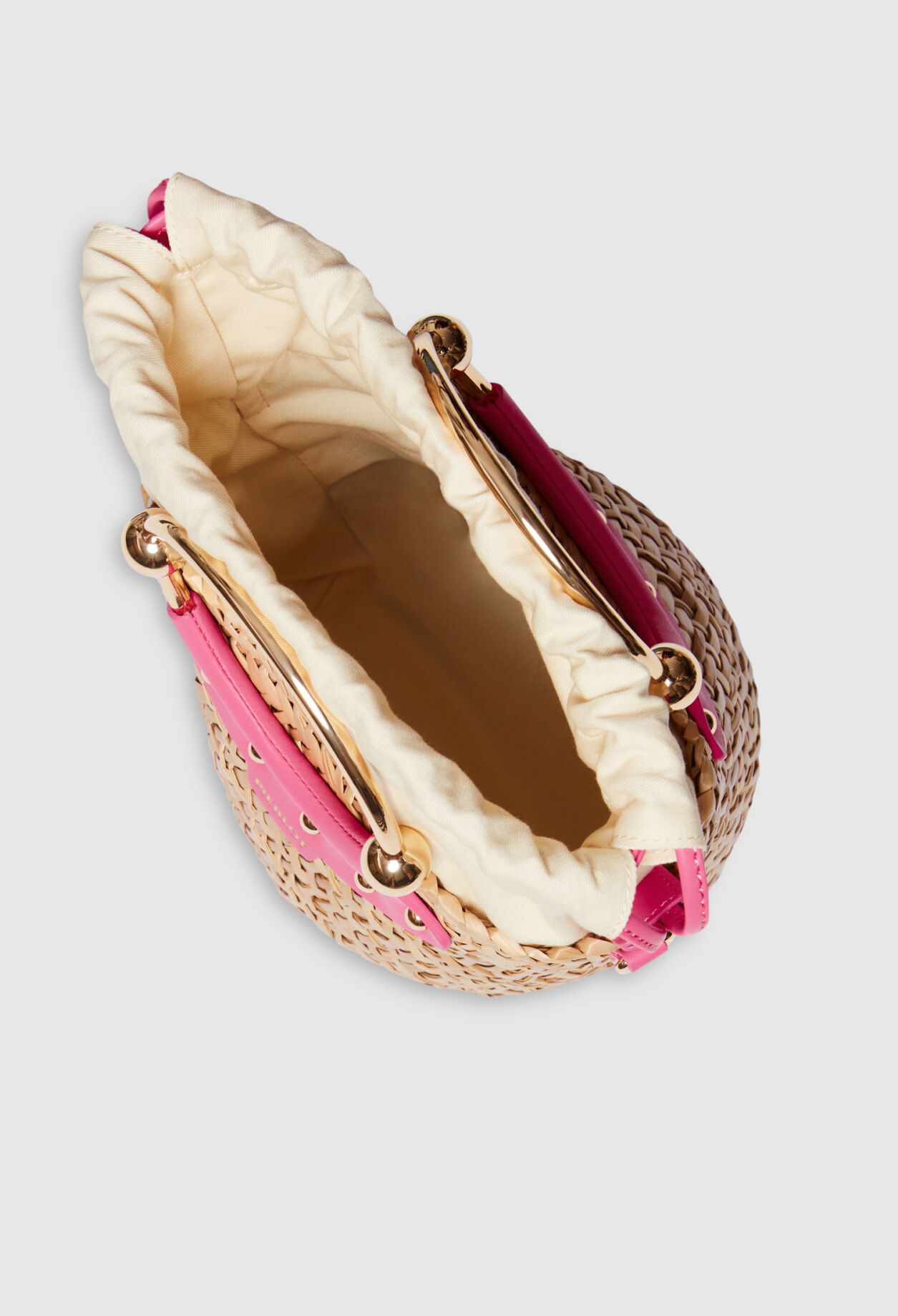 Mini-Handtasche Abeille aus Stroh