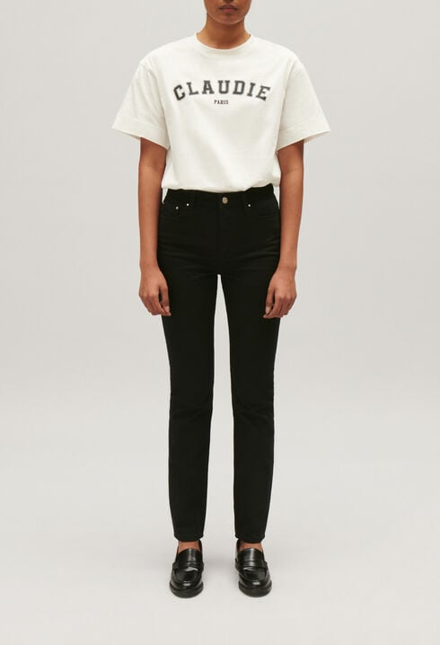 Schwarze Skinny-Jeans