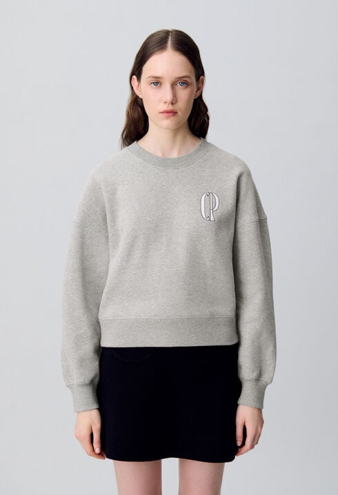Sweatshirt mit Kragen