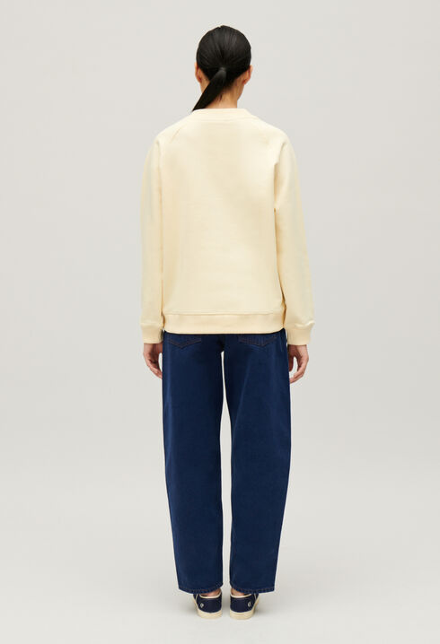 Sweatshirt mit Knopfbesatz