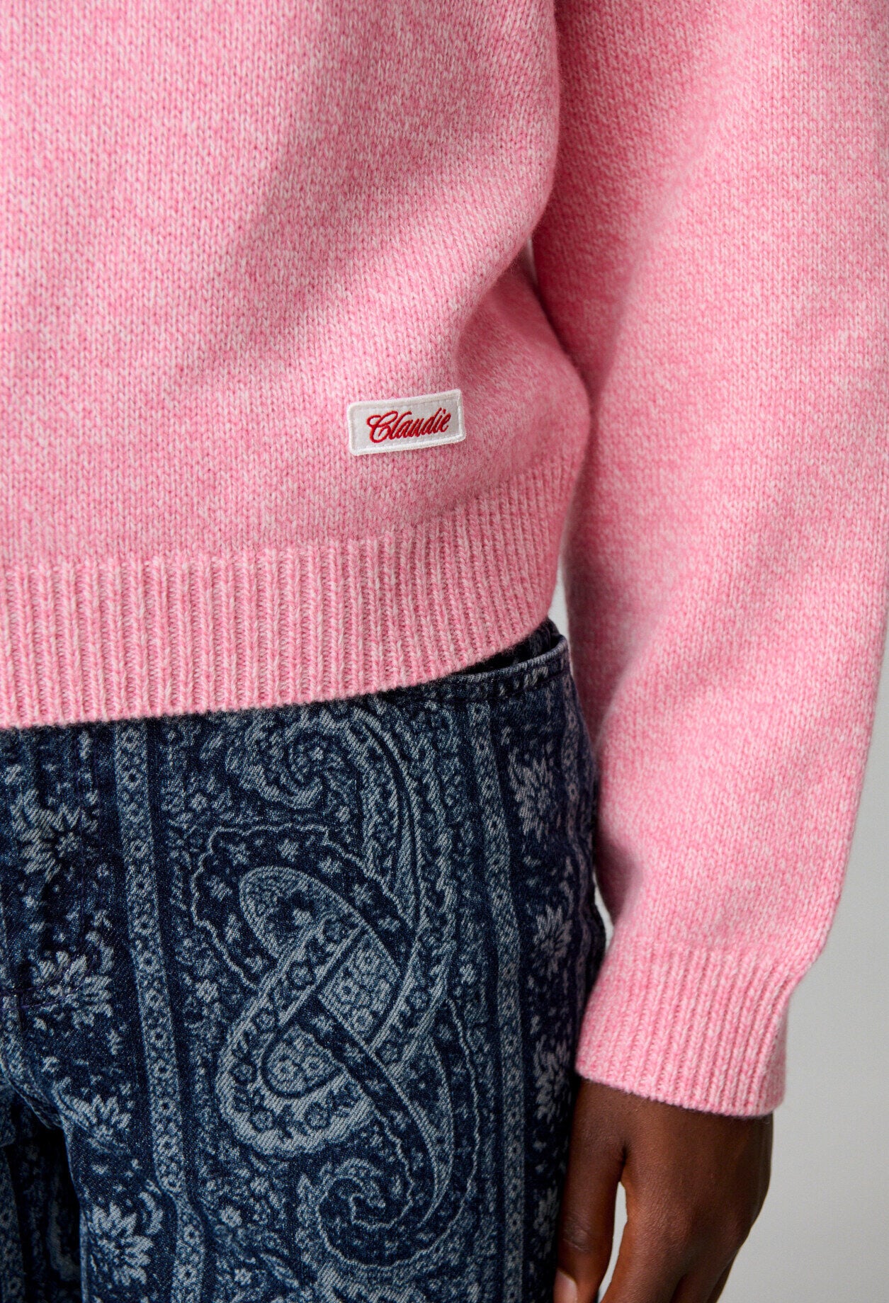 Strickpullover, abnehmbarer Kragen