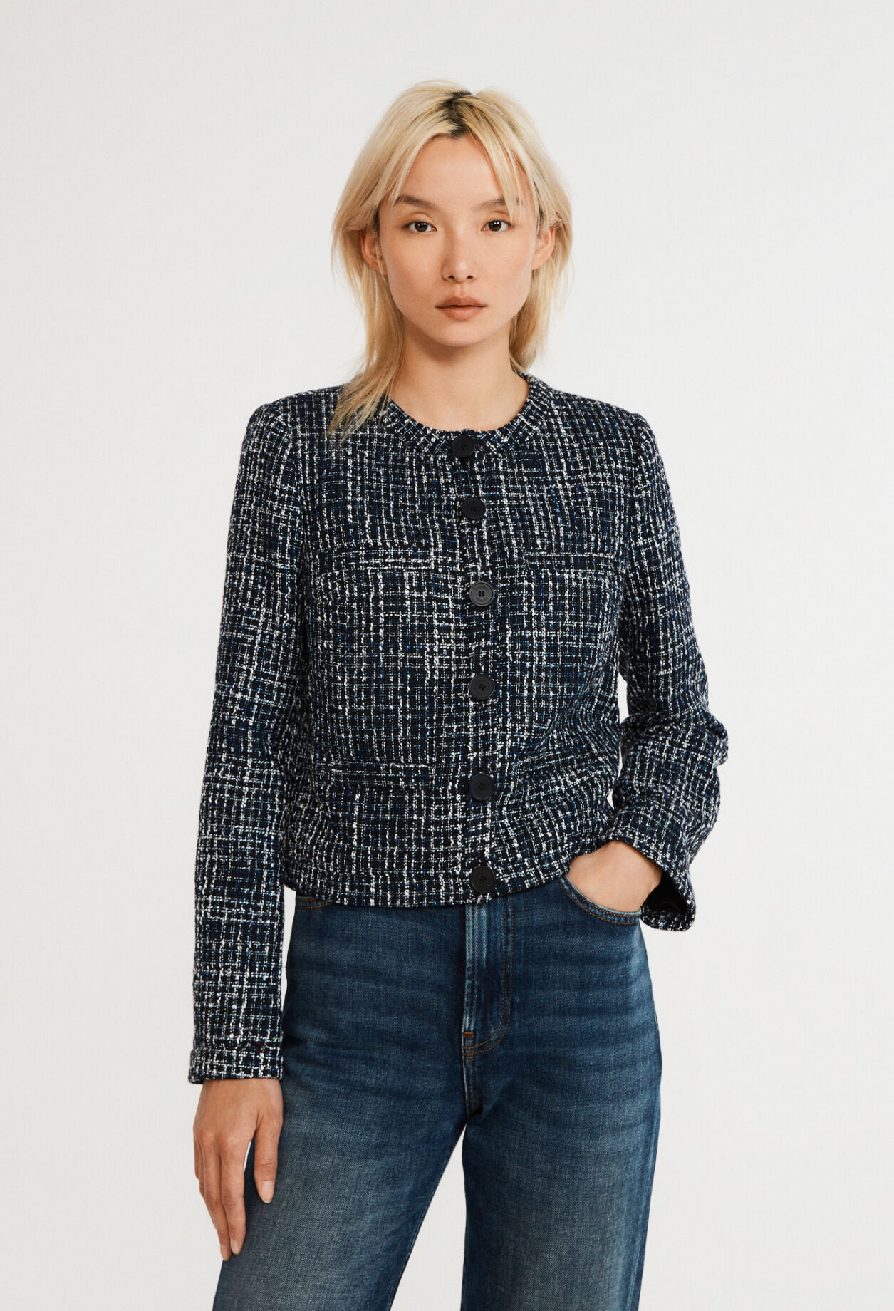 Tweed-Jacke