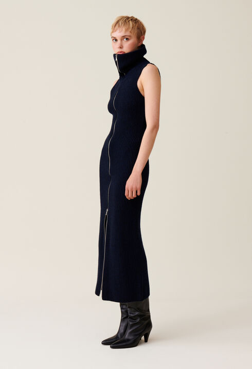 Strickkleid mit Reißverschluss