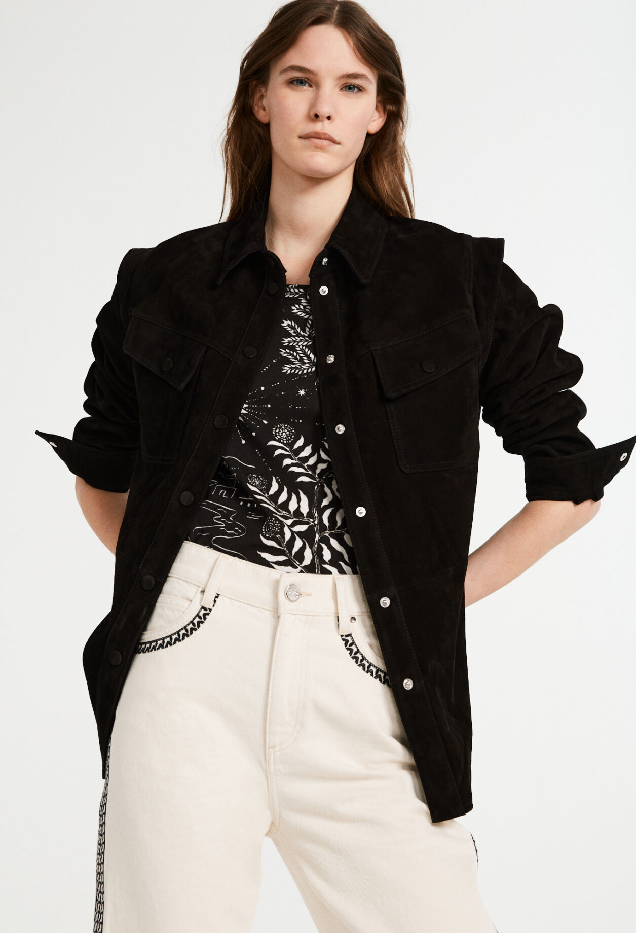 Jacke aus Wildleder