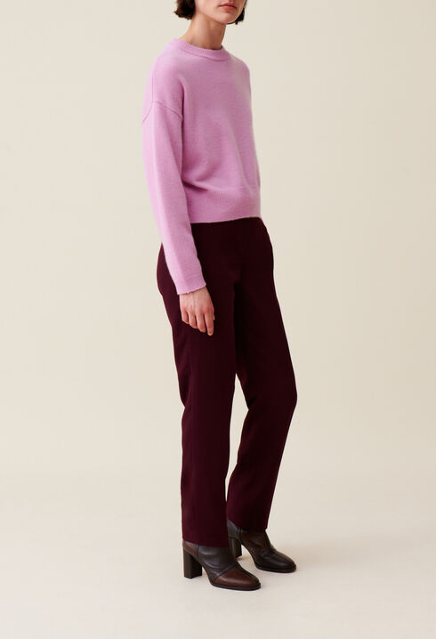 Kaschmirpullover mit CP-Stickerei