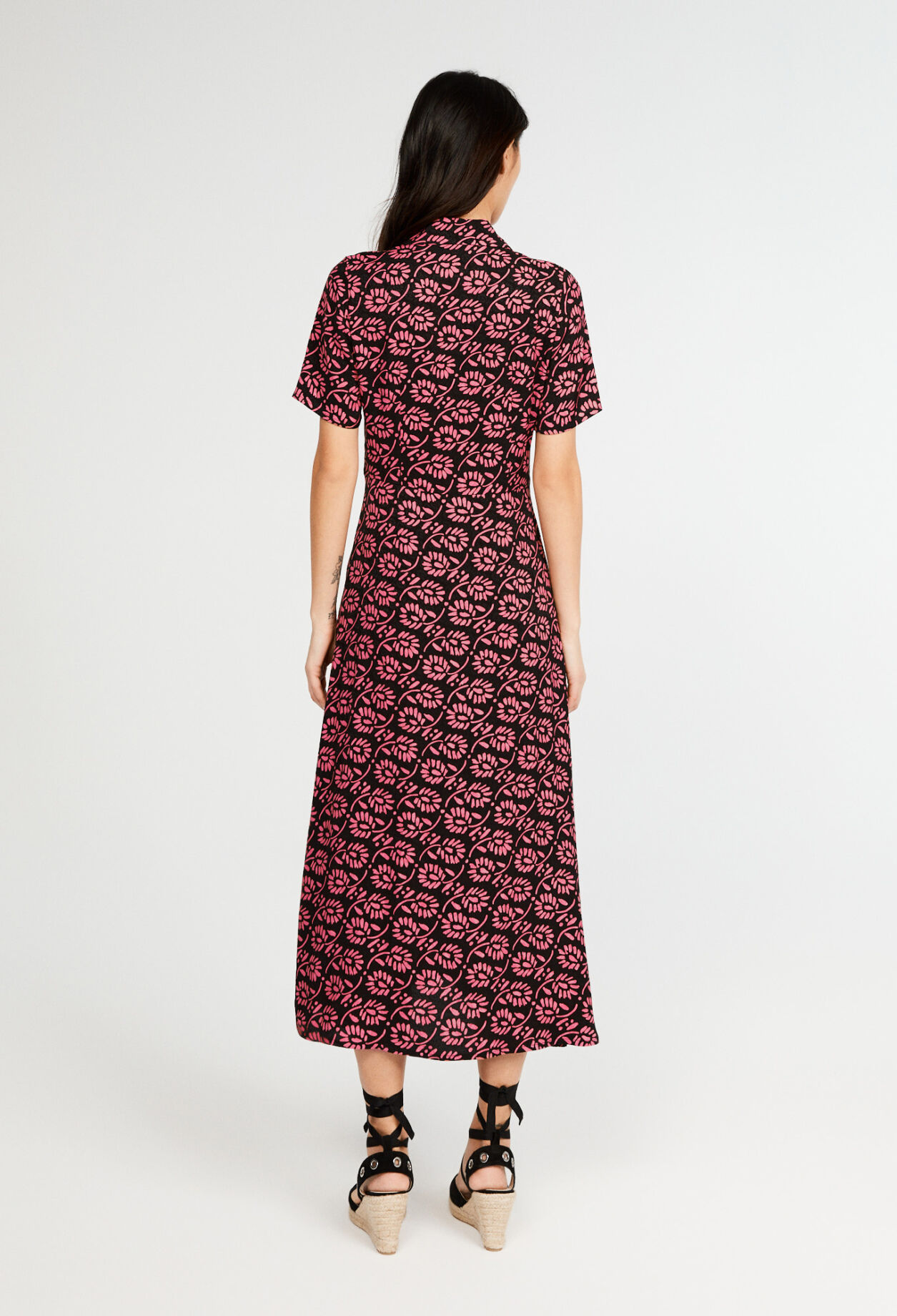 Langes Hemdblusenkleid