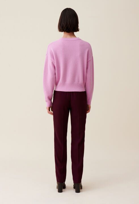 Kaschmirpullover mit CP-Stickerei