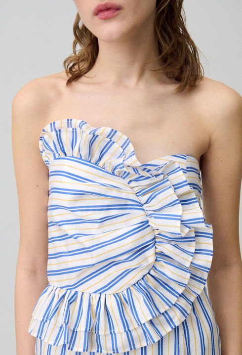 Kurzes Kleid mit Rüschen