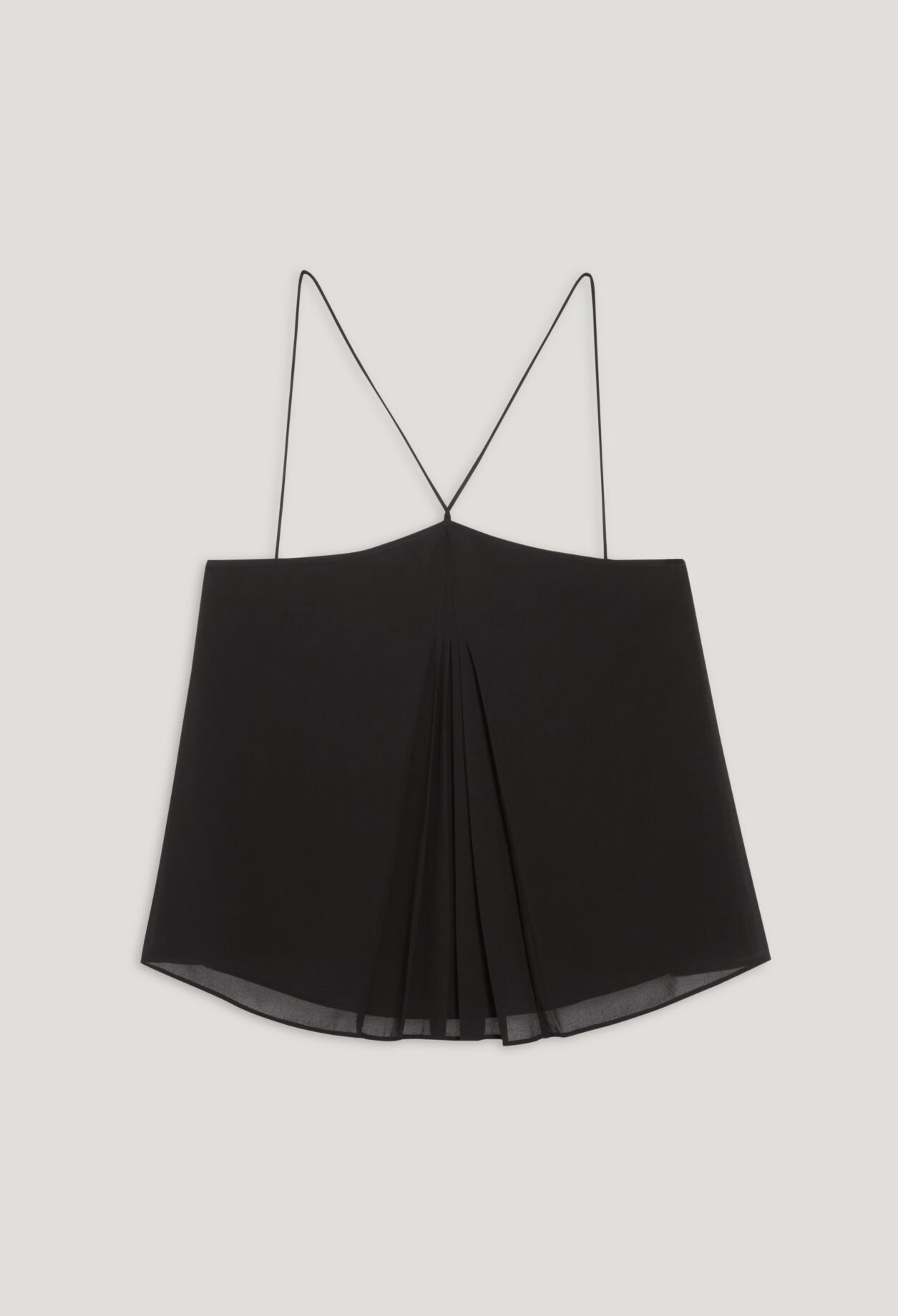 Bustier-Top mit Trägerbändern Schwarz