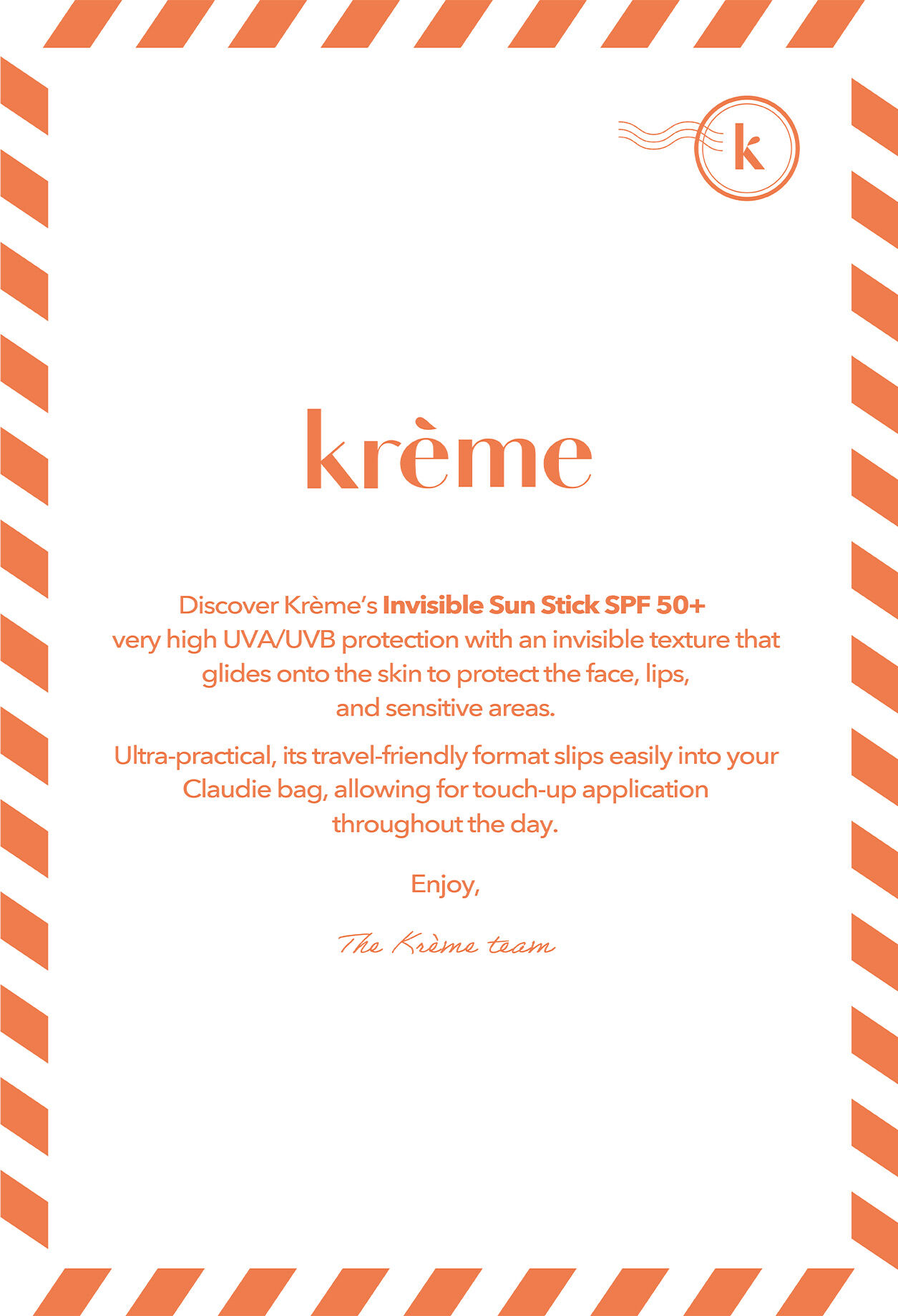 Kr&egrave;me x Claudie Card