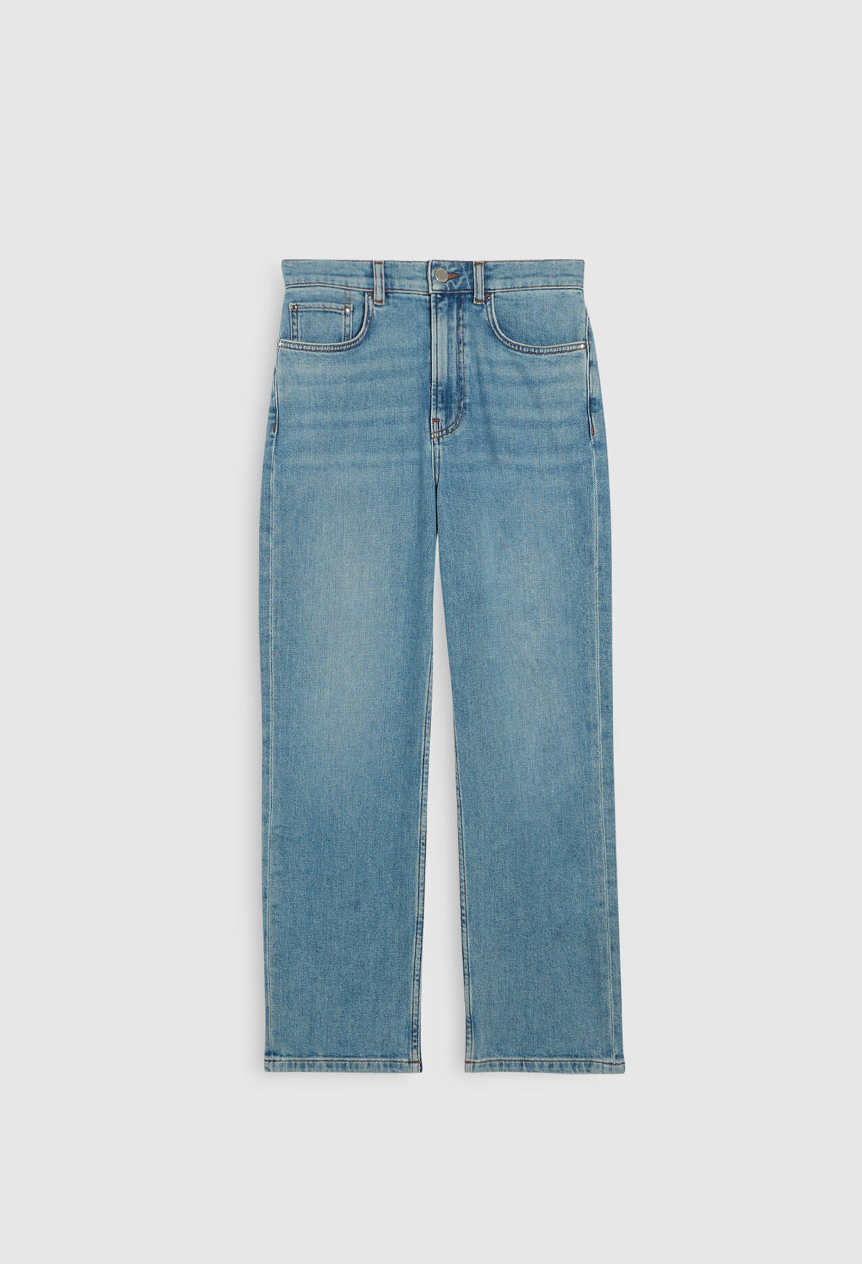 Verwaschene Blue-Jeans in Bio-Baumwolle