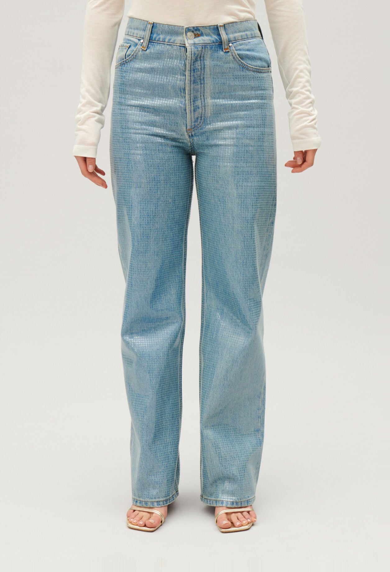 Blau straight Claude Jeans