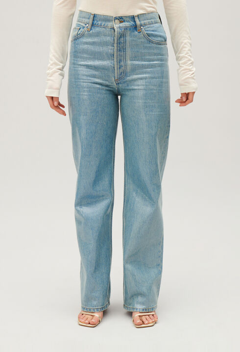 Blau straight Claude Jeans