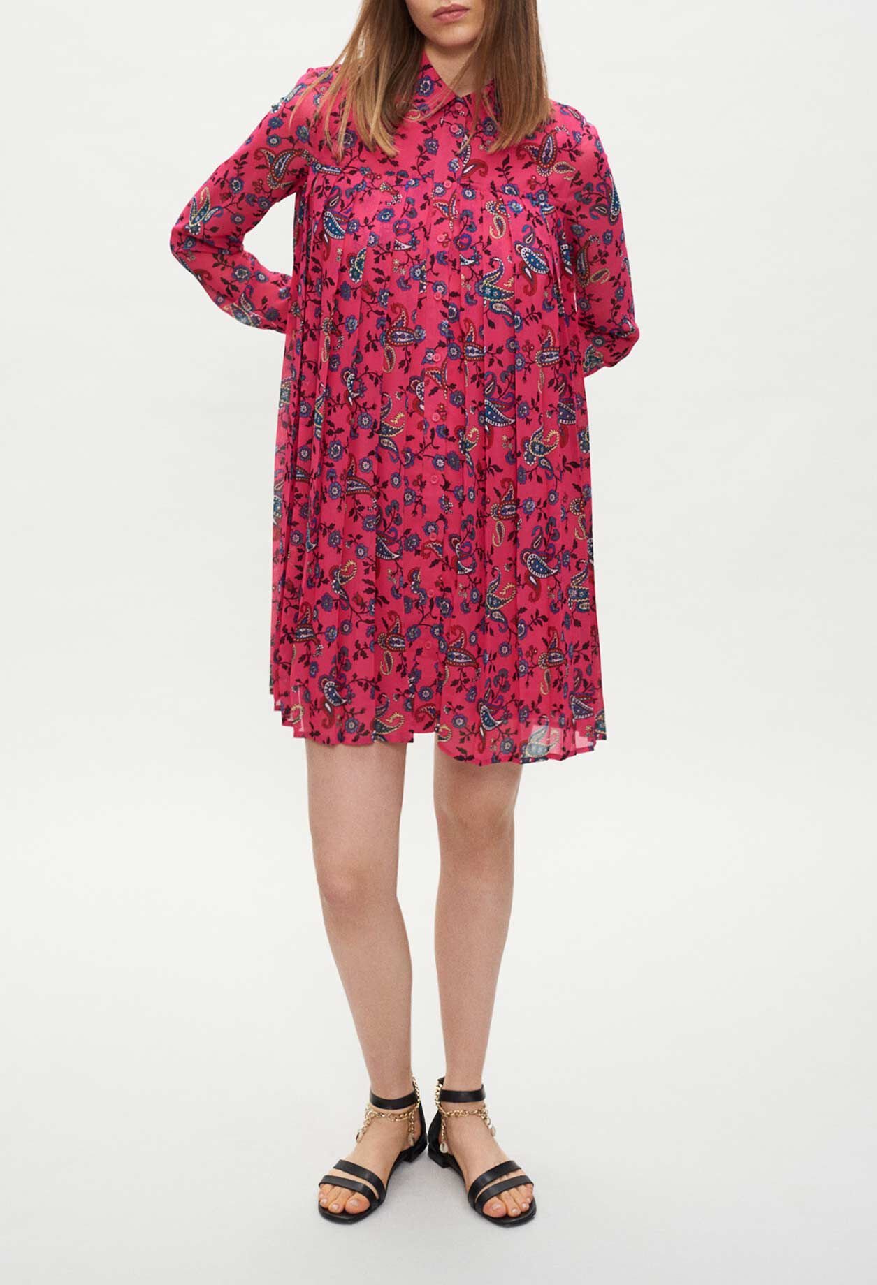 Hemdkleid mit Paisley-Muster