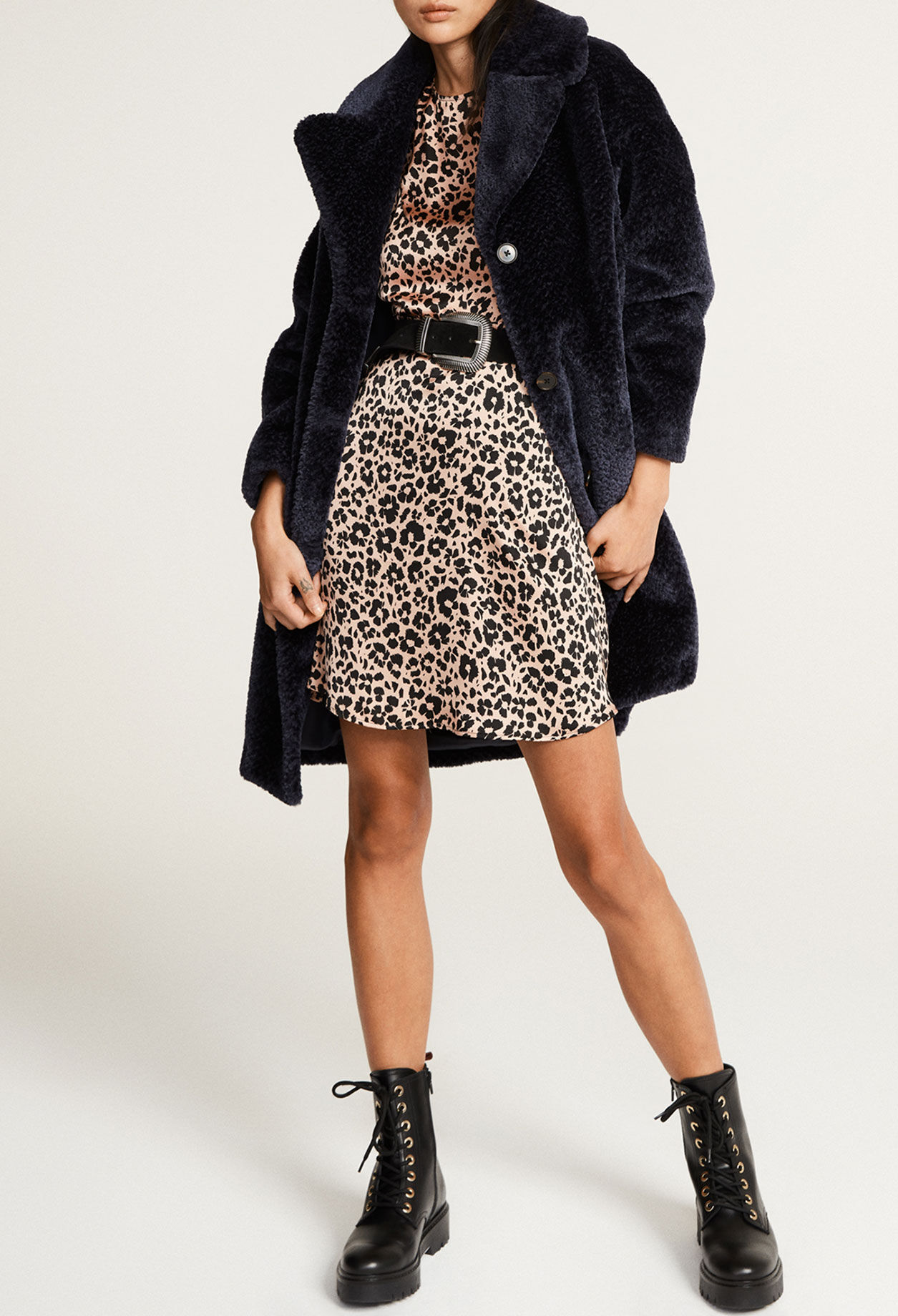 Skaterkleid mit Leoparden-Print