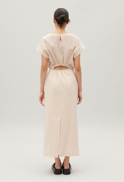 Midi-Kleid mit Streifen-Design